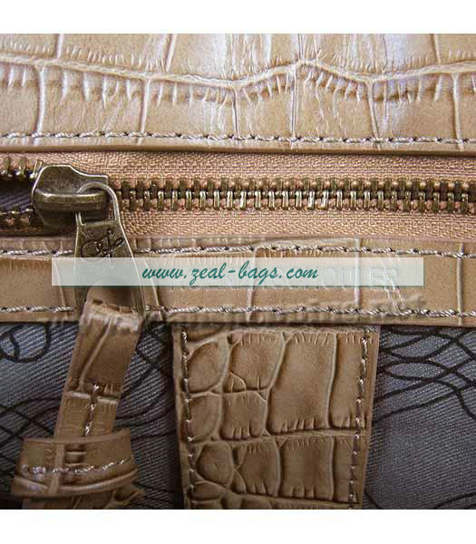 Knockoff Proenza Schouler Suede PS1 Satchel Bag in Light Coffee Croc Veins - Click Image to Close